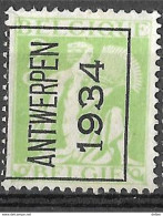 8S-253: N° 269A ANTWERPEN 1934 - Typo Precancels 1929-37 (Heraldic Lion)