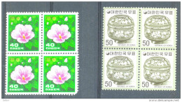 _5Ez-799: N° 968 &  1250 In Bl.v4: XXX: Postfris - Corée Du Sud