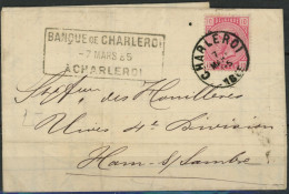 [Document SUP] N° 38 Seul Sur LAC De Charleroi Le 7 Mars 1885 Vers Ham/Sambre - 1883 Leopold II