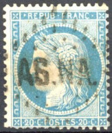 [O SUP] N° 37, Obl Concours 'ASsemblée Nationale' - Cote: 75€ - 1870 Siege Of Paris