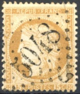 [O SUP] N° 55, 15c Bistre Obl Concours 'GC5048' Mostaganem (Algérie) - 1871-1875 Ceres