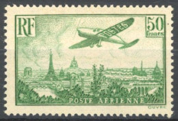 [** SUP] PA14, 50f Vert-jaune, Fraîcheur Postale - Signé. LUXE - Cote: 2000€ - 1927-1959 Mint/hinged