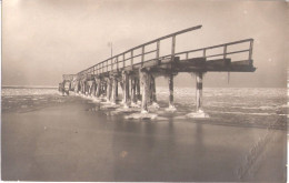 GÖHREN Insel Rügen Original Private Fotokarte Karl Bitterling Fotografen Trockenstempel Zerstörte Brücke Nach Unwetterka - Goehren