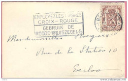 Gz942 : N° 424: 1 BRUXELLES 1 BRUSSEL EMPLOYEZ LES TIMBRES CROIX-ROUGE... - 1935-1949 Kleines Staatssiegel