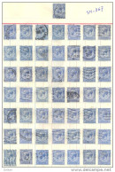 3n-867: 50 Double Stamps - Timbres Doubles:  2½ P - Zonder Classificatie