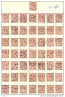 3n-875: 50 Double Stamps - Timbres Doubles:  1½ P - Non Classificati
