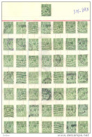 3n-883: 50 Double Stamps - Timbres Doubles:  ½ P - Non Classés