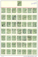 3n-882: 50 Double Stamps - Timbres Doubles:  ½ P - Zonder Classificatie