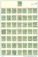 3n-884: 50 Double Stamps - Timbres Doubles:  ½ P - Non Classés