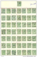 3n-884: 50 Double Stamps - Timbres Doubles:  ½ P - Unclassified
