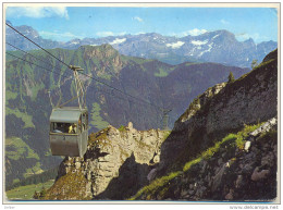 2n208:De La Télécabine Leysin-Berneruse...> Gentbrugge BE: + Etiket: Ontoelatend Adres...+ Retour à L' Envoyeur..+ REBUT - Brugg