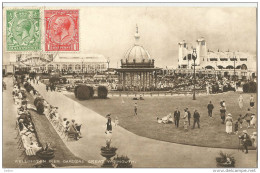 _5pk-832: WELLINGTON PIER GARDENS GREAT YARMOUTH    ...1+½p: 1931> Antwerp .. - Great Yarmouth