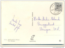 _A887: N° 11518: * ORVAL * ABBAYE : Sterstempel Op C4 - Abbaye N.D. D'Orval Vue Aérienne  : Wingene 1971 - 1951-1975 Heraldieke Leeuw