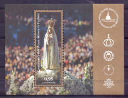 T20170313 Joint Issue Twin Fatima 2017 - All 4 Souvenir Sheets From Luxembourg Poland Portugal And Slovakia MNH XX - Gezamelijke Uitgaven