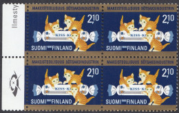 FINLAND - 1991 - Quartina Nuova MNH Di Yvert 1114 Con Margine Di Foglio. - Unused Stamps