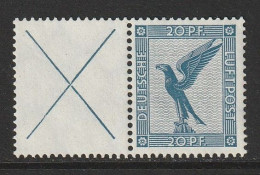 Flugpost 1931, Combinatie W 21.1, Postfrisch, 70€ Kat. - Libretti & Se-tenant