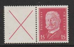 Reichspräsidenten 1928, Combinatie W 30.1, Ungebraucht, 9€ Kat. - Postzegelboekjes & Se-tenant