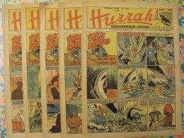 5 N° De Hurrah ! De 1940. Brick Bradford, Tarzan, Le Roi De La Police Montée, Gordon. A Redécouvrir - Hurrah