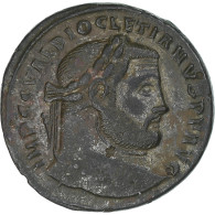 Dioclétien, Follis, 300-301, Thessalonique, TTB+, Bronze, RIC:21a - La Tétrarchie (284 à 307)