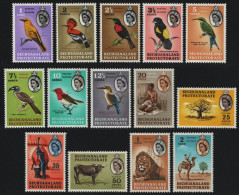 Betschuanaland 1961 - Mi-Nr. 155-168 ** - MNH - Vögel / Birds (II) - 1885-1964 Protectorat Du Bechuanaland
