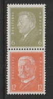 Reichspräsidenten 1932, Combinatie S 46, Ungebraucht, 24€ Kat. - Carnets & Se-tenant