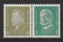 Reichspräsidenten 1932, Combinatie W 28, Ungebraucht, 24€ Kat. - Carnets & Se-tenant