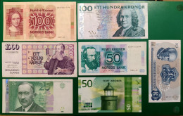Super Lot / Nordic Scandinavia / Sweden 100 Kr / Estonia 25 / Iceland 1000 Kr / Norway  100 / 50 / 50 / 10 +Top Price ++ - Islanda
