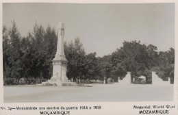 Moçambique, Monumento Aos Mortos Da Guerra 1914 1918 Ww1 WwI War - Real Photo Postcard Mozambique - Mozambique