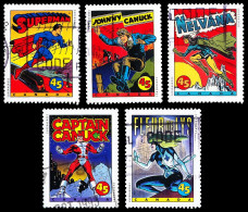 Canada (Scott No.1579-83 - BD Superheroes / Comic Book Superheroes) [o] - Oblitérés