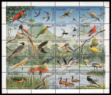 Malawi 1992 - Mi-Nr. 581-600 ** - MNH - Vögel / Birds - Malawi (1964-...)