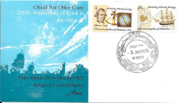 3 JANV 1973 - 200th Anniversary Of Cook In The Antartic - FDC