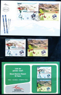 ISRAEL 2022 MOUNT HERMON RESORT 50th WINTER & SUMMER STAMPS + FDC + P/SERVICE BU - Neufs