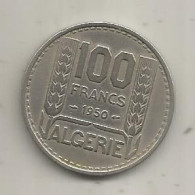 Monnaie, République Française, ALGERIE, Colonie, 1950, 100, Cent Francs, SPL, 2 Scans - Algerien
