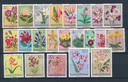 Belgian Congo - 302/323 - 295/316 - 263/284 - Flowers - 22 Values - MH - Ungebraucht