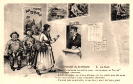 Légendes De St Saint-Saulge: Guichetier Au Tacot - Edition Pautrat - Carte N° 8 Non Circulée - Contes, Fables & Légendes