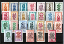 Congo Belge - 277/295 - 263/288 - Masques - Art Africain - 1947 - MH - Nuevos