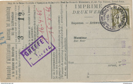 587/30 - Carte Caisse D' Epargne TP Cérès BLANKENBERGHE 1932 - Verso Cachet BLANKENBERGHE Gemeentebestuur - 1932 Cérès Et Mercure