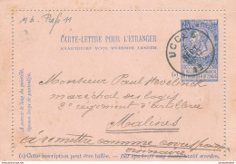 796/28 - Carte-Lettre UCCLE 1905 - Fine Barbe 25 C Perforée 11 - Type 11 B Du Catalogue SBEP (Cote 60 EUR) - Cartes-lettres