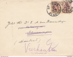 655/28 - Enveloppe 2 X TP Lion Héraldique ST KRUIS STE CROIX 1932 Vers SCHEVENINGEN NL - Tarif Préférentiel NL - 1929-1937 Leone Araldico