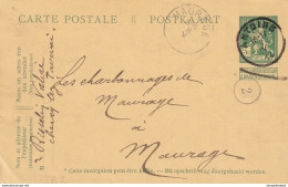 731/26 -- Entier Postal Pellens T2R ANTOING 1914 Vers MAURAGE ( Dateur Sans Année) - Signé Risselin , Agent à CHERCQ - Tarjetas 1909-1934