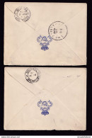 DDZ 567 -- Ecusson Du 1er Régiment De Chasseurs à Cheval Au Verso De 4 Enveloppes 1911/1912 De TOURNAI Vers BXL - Lettres & Documents
