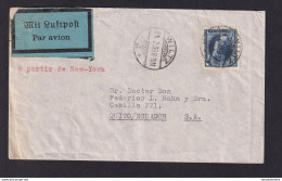 DDZ 449 --  Enveloppe PAR AVION De WILTZ Luxembourg 1939 Via BRUXELLES (Affr. 5 F 50 ) Vers QUITO - Covers & Documents