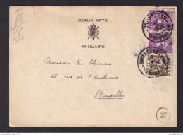 DDZ 185 --  Carte Privée TP Cérès/Mercure ( 2 X 20 C TP 338) BRUXELLES 1933 - Entete Annuaire Général Des Beaux-Arts - 1932 Ceres E Mercurio