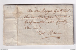 592/33 - Lettre Précurseur BOOM An 6 En Locale - TTB Cachet Administration Municipale De BOOM - 1794-1814 (Französische Besatzung)