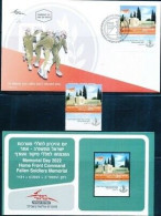 ISRAEL 2022 MEMORIAL DAY STAMP MNH +FDC + POSTAL SERVICE BULITEEN - Ongebruikt