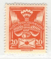Tchécoslovaquie 1920 Mi 167 (Yv 161 Type Pigeon), (MH)* Trace De Charniere, Type I - Unused Stamps