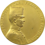 HAUS HABSBURG MEDAILLE 1911 ERZHERZOG KARL FRANZ JOSEF VON A. WEINBERGER U. CIZEK. #MA 072951 - Oostenrijk