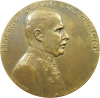 HAUS HABSBURG MEDAILLE 1907 ERZHZG. FERDINAND KARL. VON HANS SCHAEFER. AUF DIE AUSSTELLUNG DAS KIND #MA 072906 - Oostenrijk