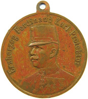 HAUS HABSBURG MEDAILLE 1907 ERZHERZOG FERDINAND KARL PROTEKTOR, AUSSTELLUNG DAS KIND, PITTNER #MA 073095 - Oostenrijk