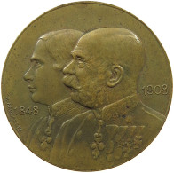 HAUS HABSBURG MEDAILLE 1848-1908 FRANZ JOSEPH I. 1848-1916, NEUBERGER, KAISER-JUBILÄUMS-RENNTAG #MA 072972 - Oostenrijk